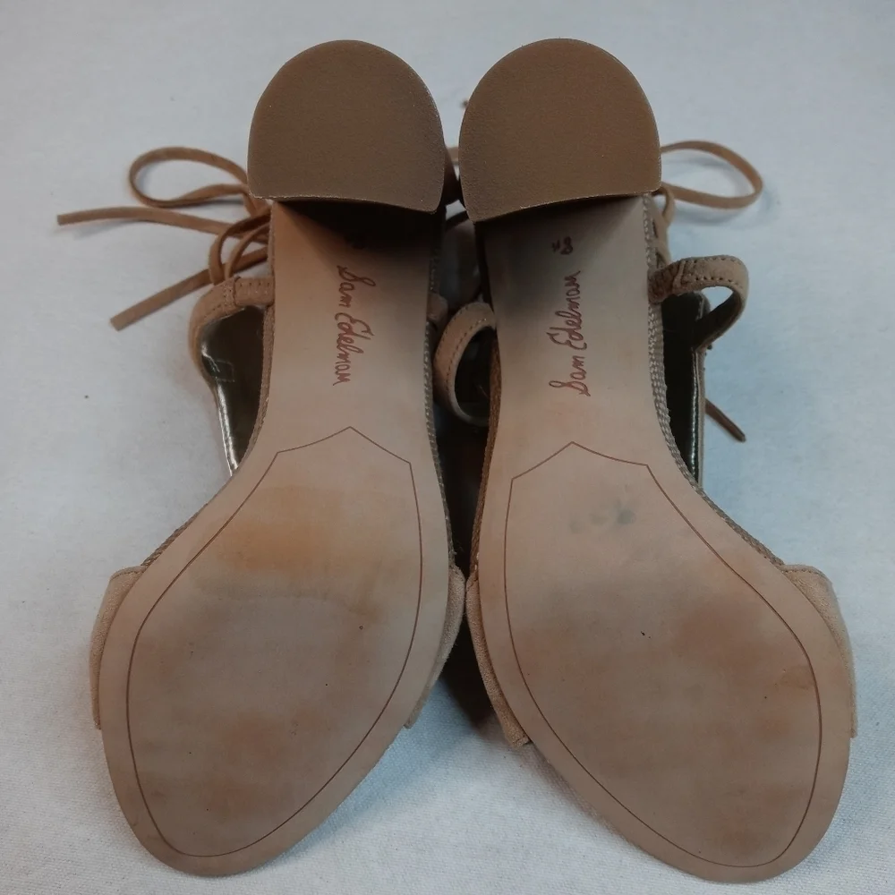 SAM EDELMAN Brown Leather ‘Yvette’ Embellished mir